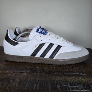 NEW Adidas Samba OG Low Mens Size 11.5 Running Shoes Sneakers White Gum B75806